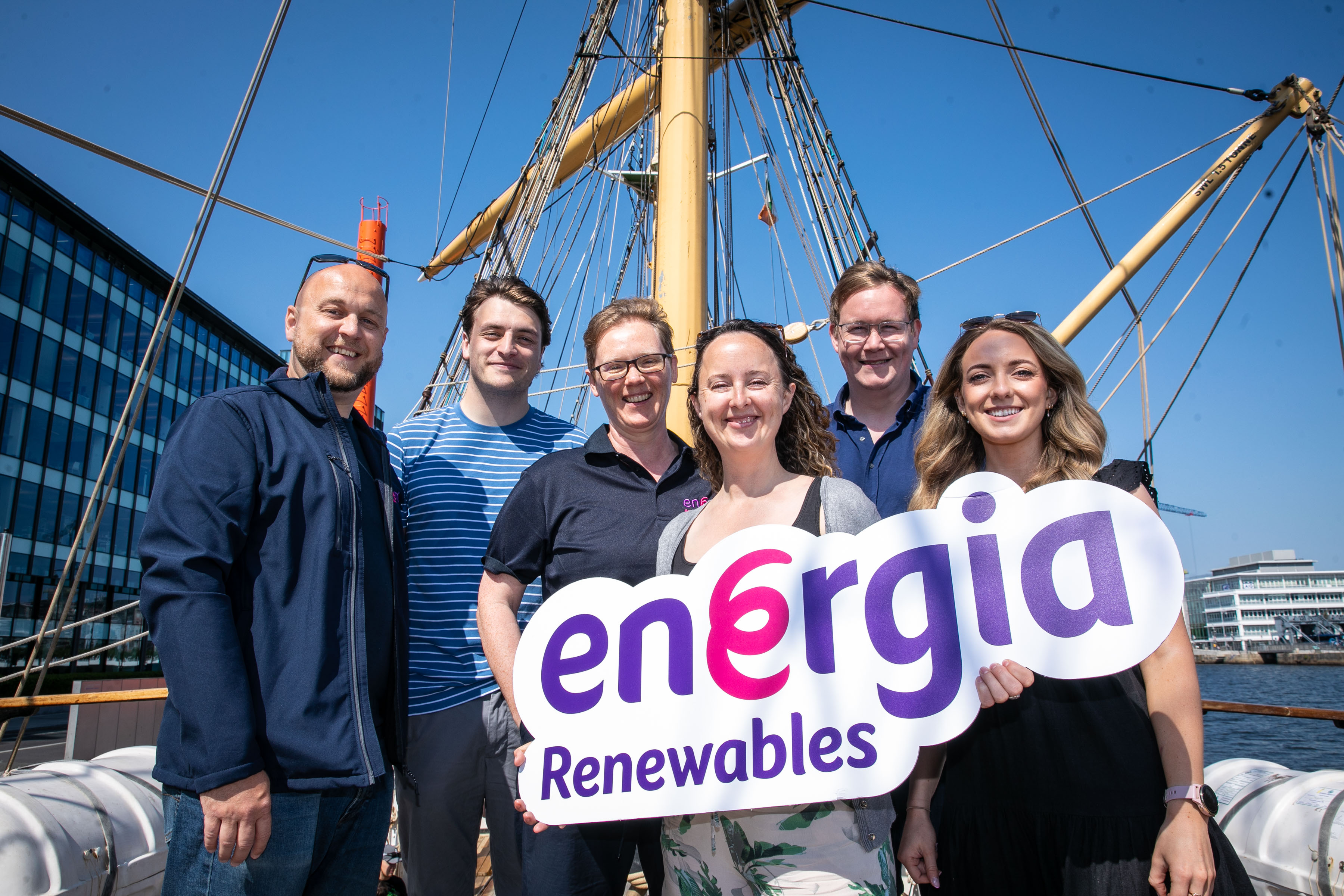 Energia Renewables announces partnership with Sail Training Ireland, supporting a voyage of empowerment aboard a tall ship for young people from Wexford 